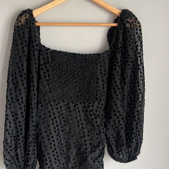 NEW ASTR the label Athens Dress Black Burnout - Picture 10 of 13